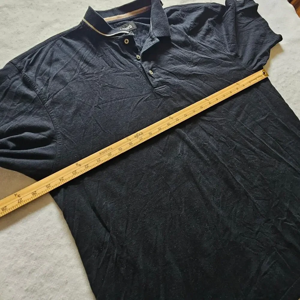 Ashworth Men's Polo, Black, Size XL